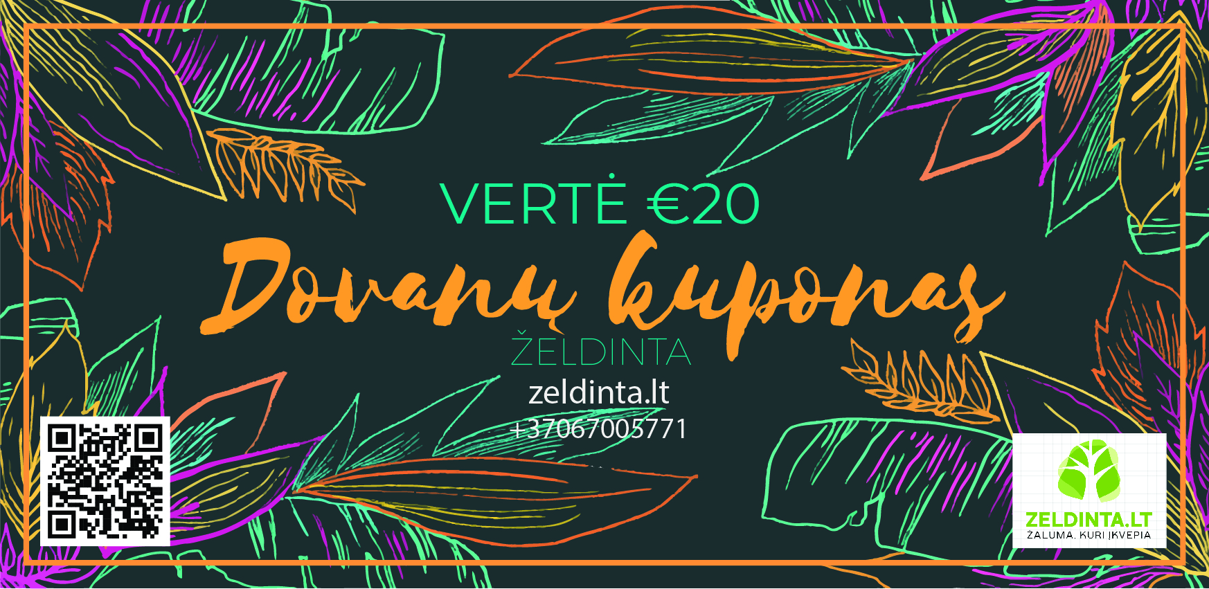 Dovanų kuponas (vertė 20eu)